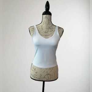 Poshdivah White Athletic Bra Tank